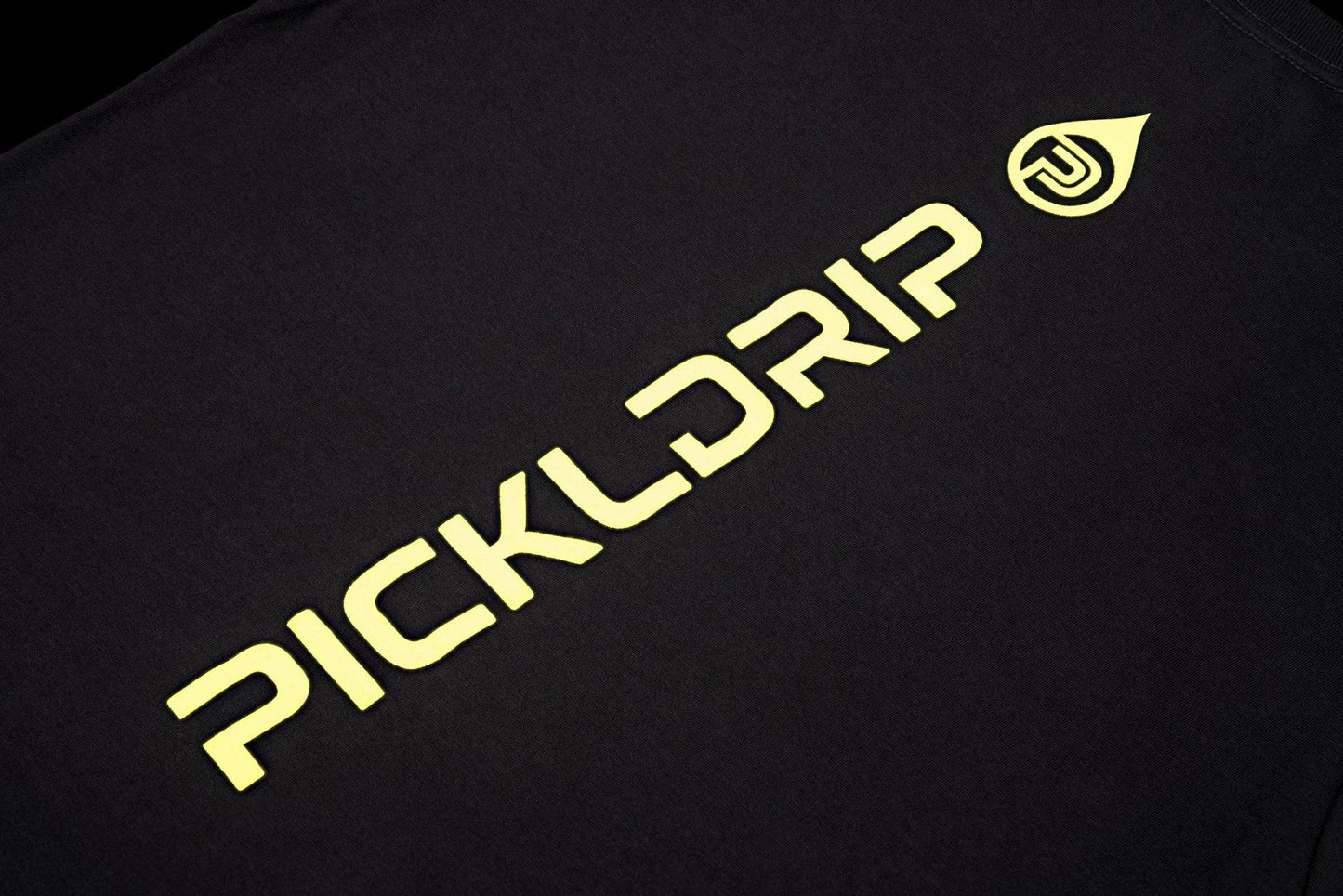 Hyper Lime Drip T-Shirt, Back logo close-up